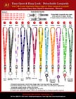 Heavy Duty Detachable Custom Neck Lanyards with Option of Safety Breakaway Buckles
